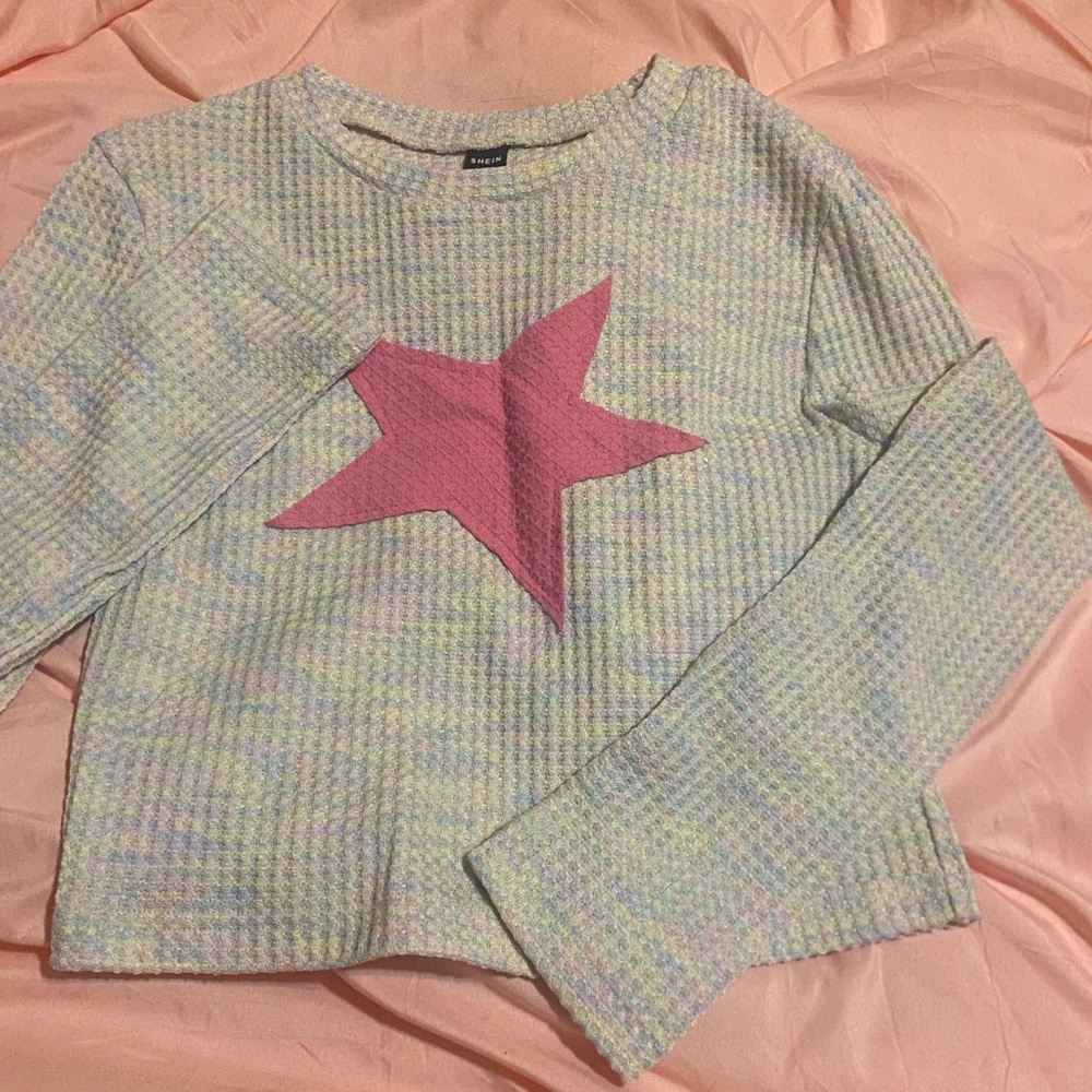 Zara Kids Pink Star Sweater
